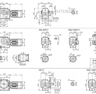 SD07 SS07 SFK07 SF07減速機電機型號大全及尺寸圖