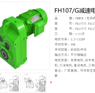 FH107/G DV180M4/BM/HR/V/i=43.03/34r/min/18.5KW減速電機型號解析